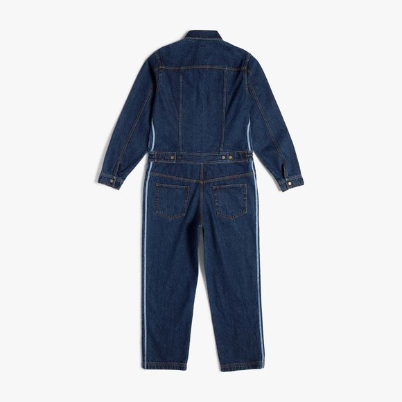 Adidas Originals Unisex Ivy Park Denim Snap Boiler Suit Size Small HF8290 - Picture 3 of 5